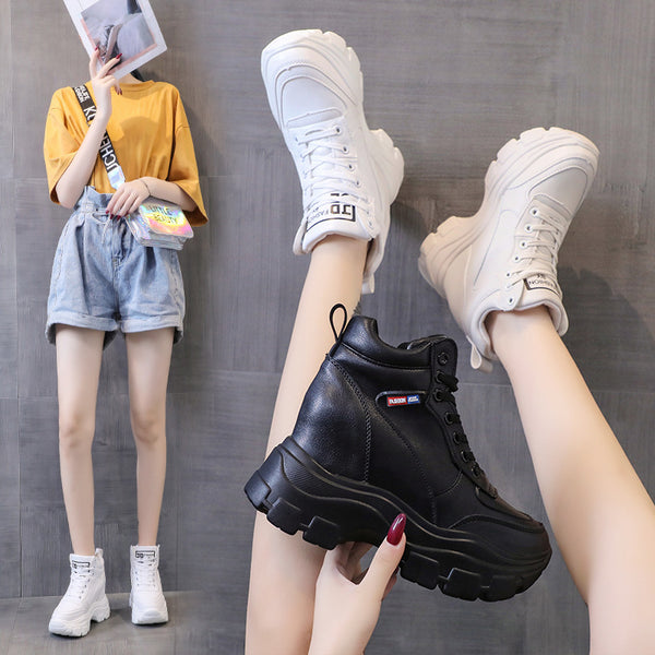 Tenis Deportivos con Plataforma y Tacón para Mujer
