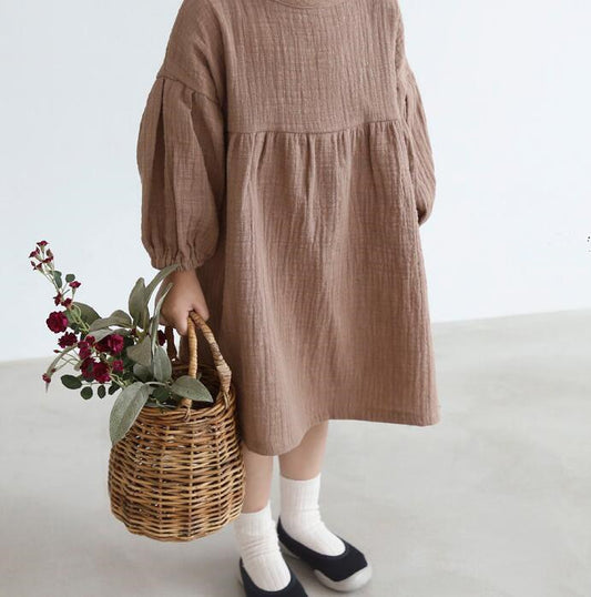 Vestido Princesa Manga Larga Linterna