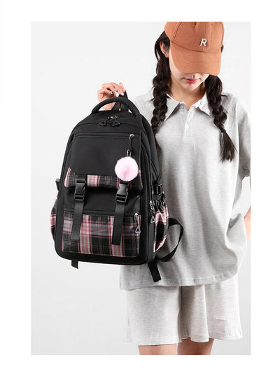 Mochila para Computadora Multicapa de Diseño Minimalista para Mujer - Image 12