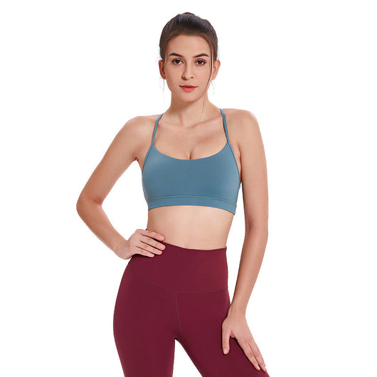 Sujetador Deportivo Cross Back con Soporte Push Up para Yoga y Running - Image 3