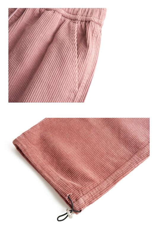 Pantalones Corduroy Retro Americano con Bolsillos y Cintura Ajustable - Image 9