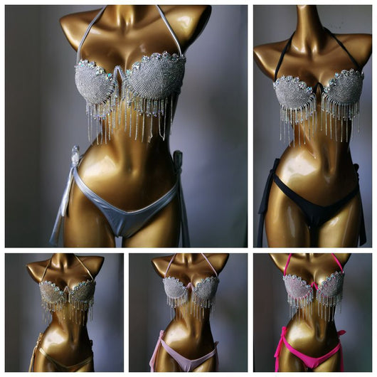 Bikini Diamante con Borlas para Mujer - Image 14