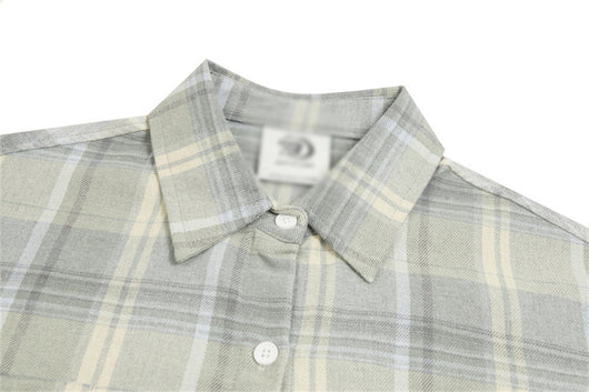 Camisa Cuadros Suelta de Manga Larga Unisex - Image 16