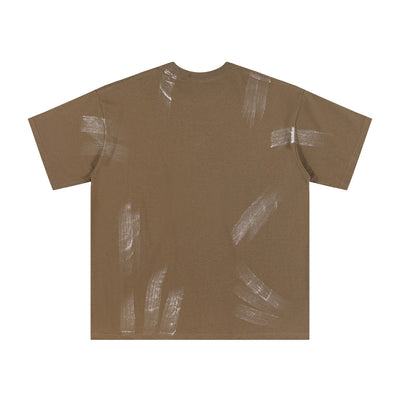 Camisa de Manga Corta con Estampado Artístico Splash-Ink para Hombre - Image 15
