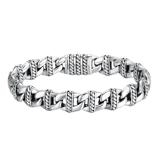 Pulsera de Plata Esterlina con Diseño de Nariz de Cerdo - Estilo Personalidad Grueso - Image 2