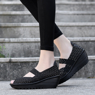 Zapatos Tejidos a Mano sin Cordones para Mujer - Comodidad Casual - Image 3
