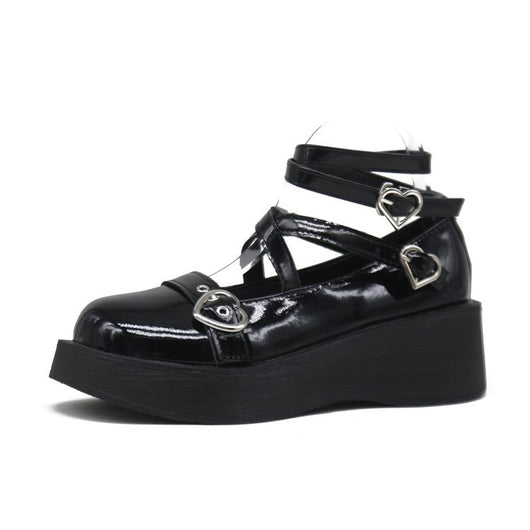Zapatos de Cuero con Plataforma y Tiras Cruzadas para Mujer - Image 10