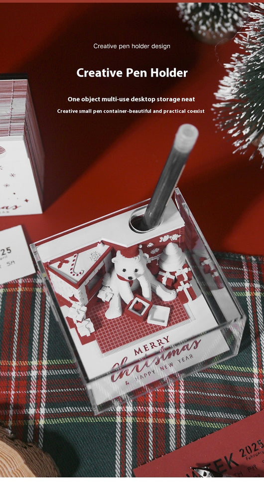 Calendario Navideño 3D con Papel Troquelado y Notas - Image 15