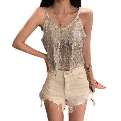 Camiseta Escote V con Detalles Brillantes - Image 11