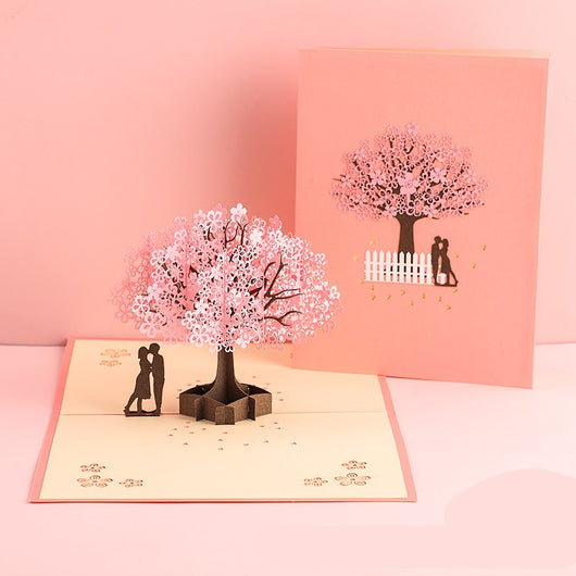 Tarjeta de Invitación Sakura Enamorados con Corte Láser 3D Artesanal - Image 14