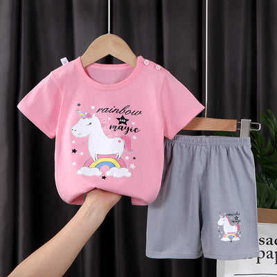 Conjunto de Dos Piezas en Algodón con Mangas Cortas para Niños y Niñas - Image 19