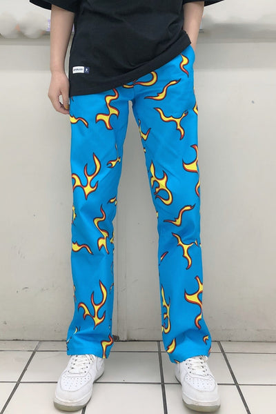 Pantalones de chándal ajustados azul fuego - Tendencia viral - Image 3