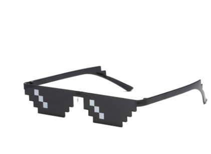 Gafas de Sol Pixel Mosaico - Diseño Retro Cuadrado - Image 3
