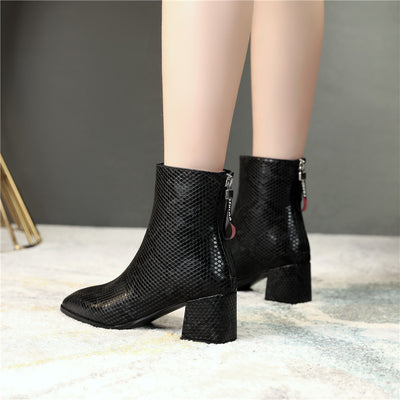 Botas para Mujer con Tacón Grueso y Talla Grande - Image 5