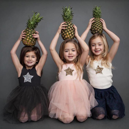 Vestido Princesa con Estrella Brillante