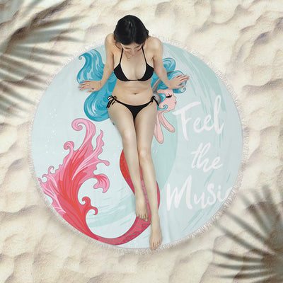 Toalla Redonda de Playa con Flecos Premium - Image 28