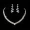 Sparkling Crystal Bridal Jewelry Set - Necklace and Earrings