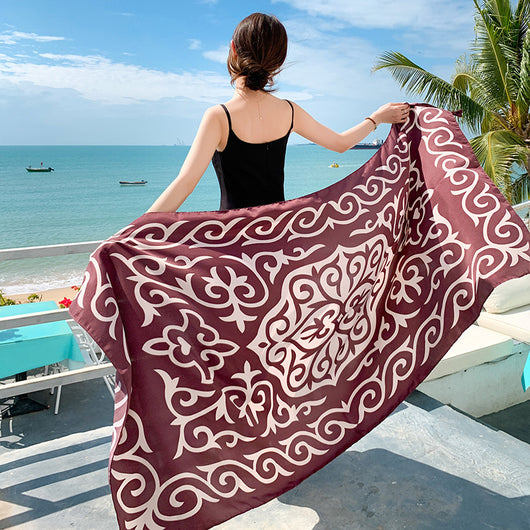 Pareo Protector Solar Versátil - Toalla de Playa Dual-Uso para Viajes - Image 17