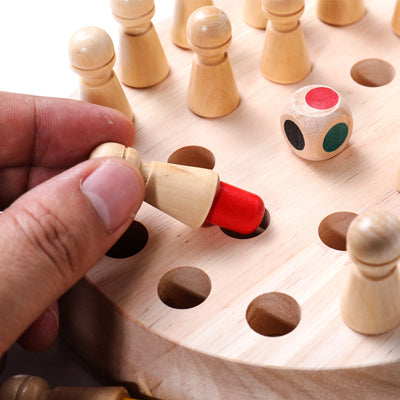 Ajedrez de Memoria en Madera - Juguete Educativo para Niños - Image 4
