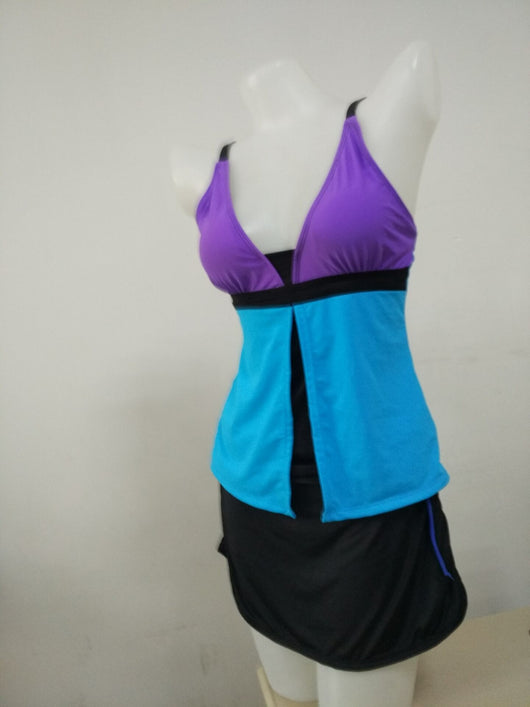 Bikini Falda con Costuras de Contraste - Image 15