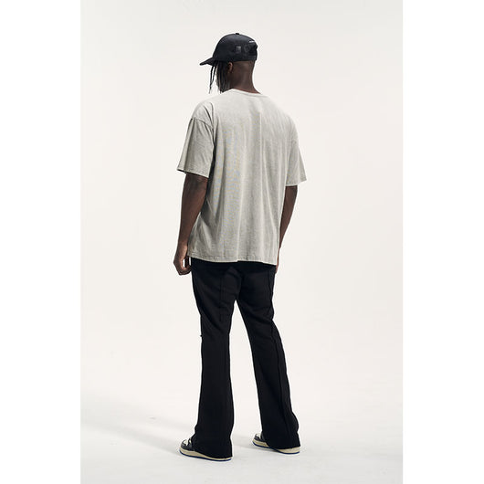 Traje Casual Negro Personalizado con Pantalones de Sudadera para Hombre - Image 11