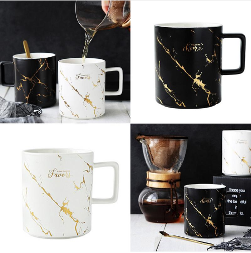 Taza de Mármol Estilo Nórdico para Café y Bebidas - Image 4