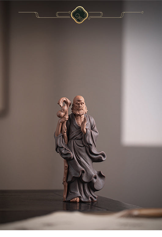 Ornamento Zen Ancestral: Bodhidharma Cruzando el Río - Image 11