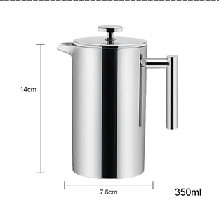 Cafetera Prensa Francesa de Acero Inoxidable Doble con Aislamiento Térmico - Image 6