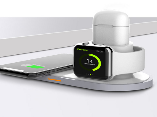 Cargador Inalámbrico 3 en 1 para Teléfono, Reloj y Auriculares - Image 7