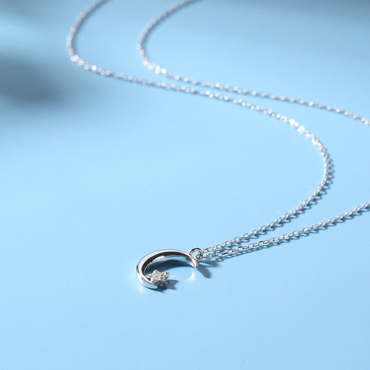 Collar de Plata 925 con Luna y Estrella - Image 2