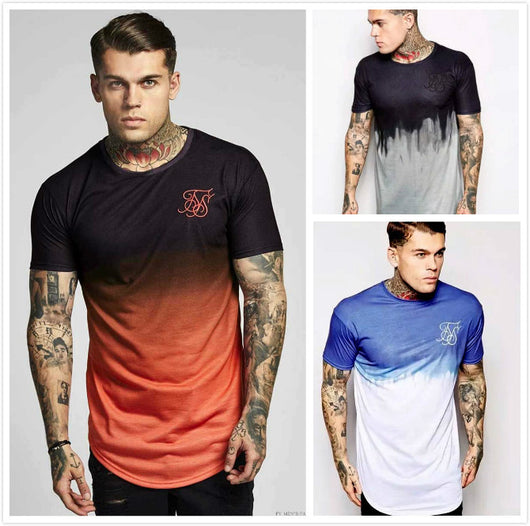 Playera de Algodón con Degradado