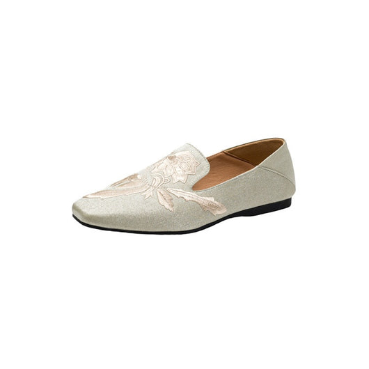 Zapatos Planos Bordados de Corte Bajo con Suela Suave para Mujer - Image 16