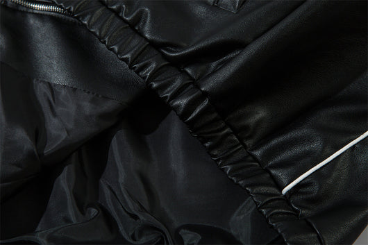 Chaqueta de Cuero para Hombre Estilo Rock Europeo y Americano - Diseño Motociclista - Image 13