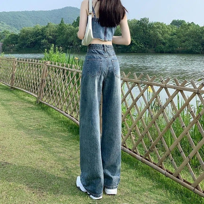 Pantalones Rectos Slim Largos al Piso Estilo Coreano Versátiles - Image 5