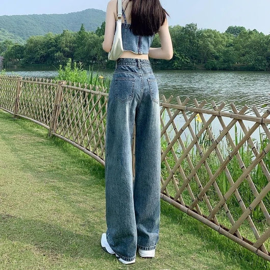 Pantalones Rectos Slim Largos al Piso Estilo Coreano Versátiles - Image 5