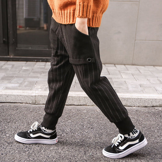 Pantalones Casuales para Niños con Forro de Terciopelo - Talla Plus - Image 14