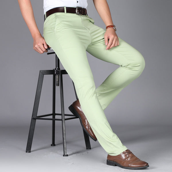 Pantalones rectos slim fit para hombre