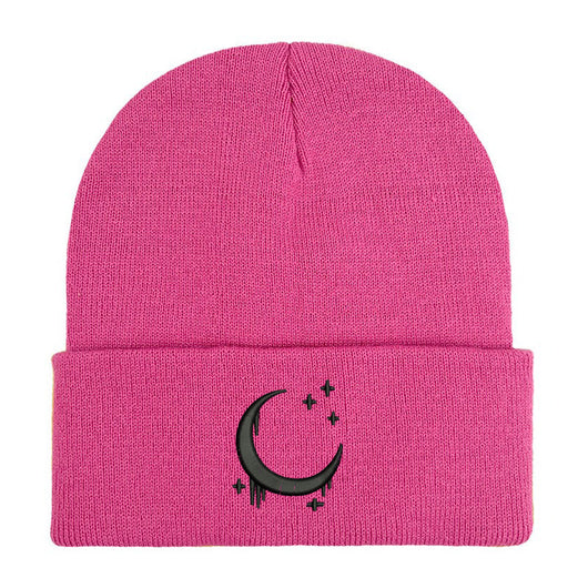 Gorro de Lana Tejido con Diseño de Luna y Estrellas para Otoño Invierno - Image 17