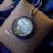 Crystal Pendant Necklace Pendant For Men And Women Grande Tamaño with wax cord