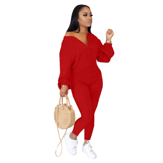 Jumpsuit Casual Holgado para Mujer con Hombros Caídos - Image 2