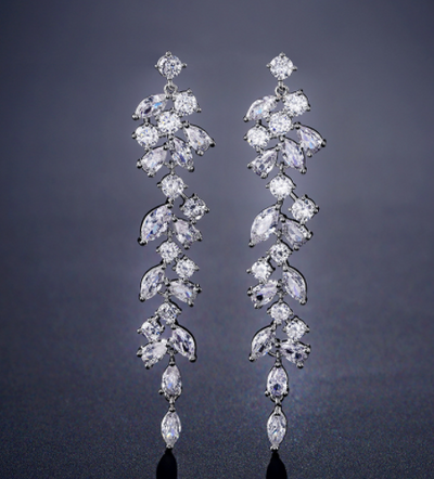 Aretes Largos de Circonita AAA con Estilo Creativo Elegante - Image 20