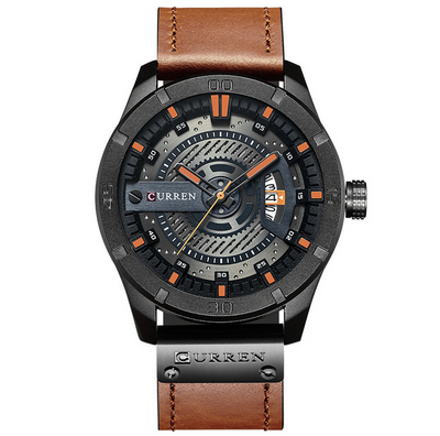 Reloj Militar Deportivo CURREN para Hombre - Cuarzo con Calendario y Correa de Cuero - Image 6