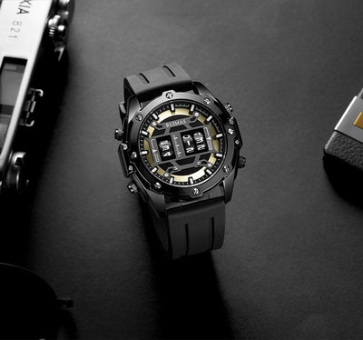 Reloj de Cuarzo Deportivo en Cuero para Hombre - Image 4