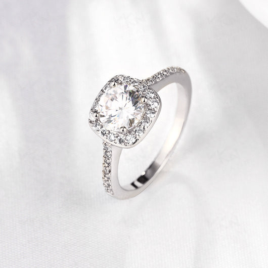 Anillo Oro Rosado Mujer con Circonia y Diamante - Diseño Europeo Moderno - Image 8