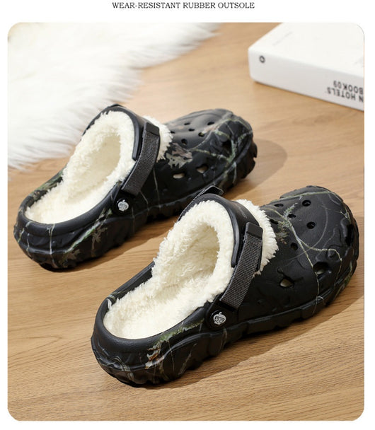 Pantuflas de Algodón con Suela Gruesa y Forro Polar - Zapatos Cálidos Cerrados - Image 15