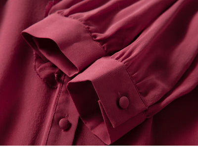 Camisa de Seda Escote V para Industria Pesada con Detalles en Madera - Image 15