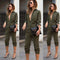 Jumpsuit de Manga Larga Color Sólido