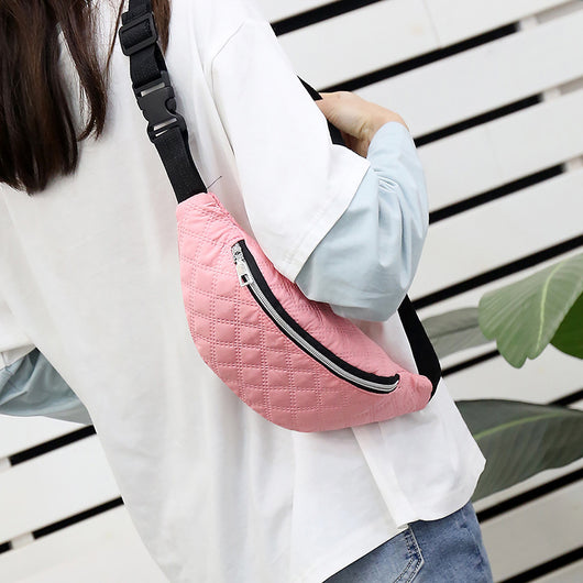 Bolsa de Cintura Nylon de Gran Capacidad Unisex con Correa Diagonal - Image 8