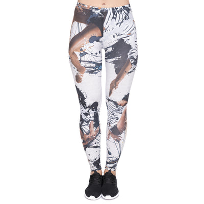 Pantalones Cortos Cropped con Estampado de Tinta - Image 5