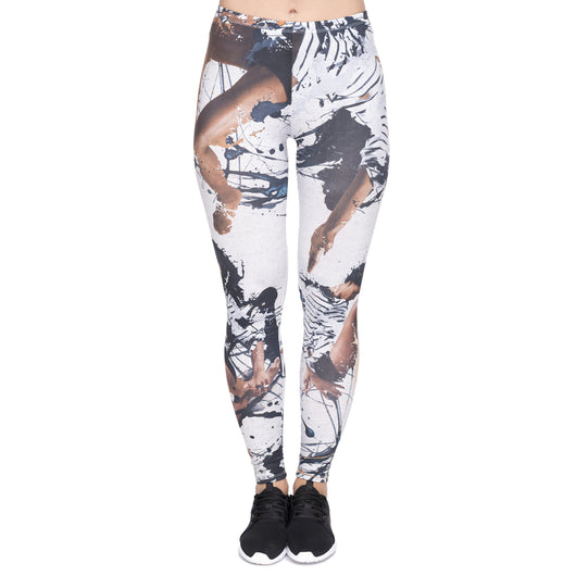 Pantalones Cortos Cropped con Estampado de Tinta - Image 5